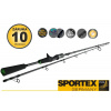 SPORTEX Prívlačové prúty JIG-Xpert Barsch-Ostriež baitcast 2-diel 188cm / 4-18g