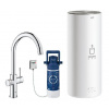 Grohe Red - Drezová batéria Duo s ohrevom vody a filtráciou, zásobník L, chróm 30079001