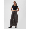 GAP Džínsy Mid Rise Horseshoe Čierna 27REG