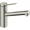 Hansgrohe Zesis M33 Drezová batéria so sprchou pre nízkotlakové/beztlakové ohrievače, nerezová oceľ 74806800