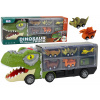 LEAN TOYS Dinosaurí kamión na prepravu, s autíčkami 6 kusov- zelená
