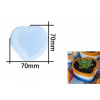 Silikónové formy - kvetináče Silikónová forma kvetináč srdce Ø 7x7cm