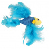 Hračka HUHUBAMBOO ryba s perím modrá