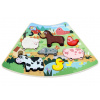 2Kids Toys Drevené puzzle Veselá farma prepojiteľné
