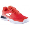 Babolat Jet Mach 3 Junior Clay - strike red/white - Červený