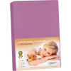 Prostěradlo jersey s elastanem - 200x220 cm - fialová - Bellatex