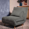 Nábytek PEGAS Sofa SOLACE 1-místná, s funkcí spaní manšestr šedá 83x91x84 cm 871639