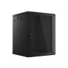 Nástěnný rack 19' 15U 600X600mm černý flat pack WF01-6615-10B Lanberg
