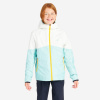 DECATHLON Detská nepremokavá bunda Sailing 100 zeleno-biela 10-11 r (141-150 cm)