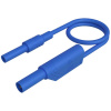 SKS Hirschmann MAL S WS-B 100/2,5 blau bezpečnostné meracie káble [4mm bezpečnostné zástrčka - Stohovateľný bezpečnostný banánikový konektor 4 mm] 100 cm modrá; 934042102