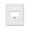 Kryt zásuvky reproduktorové, komunikačné priame alebo prístroje USB, biela / biela, ABB Element, Time 5014-A00040 03