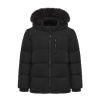 SoulCal 2 Zip Bubble Jacket Junior Black 7-8 Years