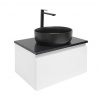 Swiss aqua technologies Koupelnová skříňka s krycí deskou SAT B-WAY 59x30x45 cm bílá lesk BWAY60WZUB