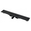 Alcadrain Odtokové žľaby - Sprchový žľab 30 cm, s okrajom pre perforovaný rošt, čierna mat APZ101BLACK-300