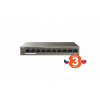 Tenda TEF1110P-8-63W PoE AT switch - 8x PoE 100 Mb/s + 2x Uplink 100 Mb/s, PoE max 63W, fanless, PoE+ (75011838)