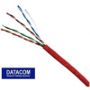 DATACOM UTP lanko CAT5E PVC 305m box červený 1156