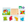 Mozaika Lucy&Leo 220 Color – drevená hra s veľkými kolíkmi a vzormi