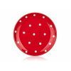 Banquet Dezertný tanier keramický DOTS 18,6 cm, červený, súprava 6 ks