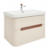 Swiss aqua technologies Koupelnová skříňka s umyvadlem a baterií SAT Fusion 77,5x53x45 cm pískově béžová mat SATFUSION280BEMWBA