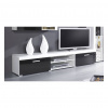 Cama Meble Tv stolík SAMBA 8 200, biely mat/čierny lesk