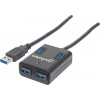 Manhattan 162296 USB Hub 4 porty USB-A USB 3.0 5 GBit/s černá Manhattan USB-A 4-Port Hub, 4x USB-A Ports, 5 Gbps (USB 3.2 Gen1 aka USB 3.0)