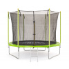 Trampolína CROSS so sieťou, zeleno čierna, 306x306x250cm