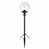 Stĺpíkové osvetlenie - Čierna exteriérová lampa Strojová lopta Stuck 60cm (Stĺpíkové osvetlenie - Čierna exteriérová lampa Strojová lopta Stuck 60cm)