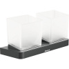 Pohár na zubné kefky RAVAK 10° 2xTD 220.20 black