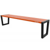 Kovová lavička LK-39, 180cm, Teak, Farebná