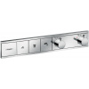 Hansgrohe RainSelect vaňová/sprchová batéria podomietková s termostatom chrómová 15381000
