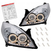 OPEL VECTRA C 05-08 LAMPY svetlomety CHROM krúžky