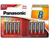 PANASONIC Alkalické baterie Pro Power LR6PPG/8BW AA 1,5V (Blistr 8ks) 4009,00