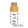 QUOKKA Ice Plastová fľaša DACHSHUND 570 ml