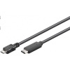 PremiumCord Kabel USB 3.1 konektor C/male - USB 2.0 Micro-B/male, černý, 0,6m ku31cb06bk