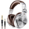 OneOdio Fusion A70 náhlavná súprava cez ucho Bluetooth, A-AC04-09, stereo, strieborná, hnedá, High-Resolution Audio; A-AC04-09