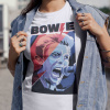 Tričko s potlačou DAVID BOWIE Pánsky Biela 146 cm/10 rokov