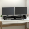 vidaXL Stojan na monitor čierny 100x27x15 cm masívna borovica - Čierna - 149840-2408