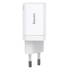 Rýchlonabíjačka Baseus Super Si Pro USB + USB-C 30 W (biela) 22092