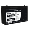 Green Cell Bezúdržbová baterie AGM VRLA Green Cell 6V 15Ah pro poplašné systémy a hračky