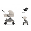 CYBEX Melio Carbon + Cot Travel Set B2 i-Size dune grey 2026