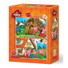 ART PUZZLE Puzzle Tri prasiatka 24+35 dielikov