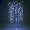 Vianočné osvetlenie Stromček vŕba, 384× LED, studená biela, 180 cm, exteriér