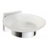 SAPHO X-SQUARE mydelnička mliečne sklo, chróm (132108042) XQ802