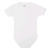 NEW BABY Luxusné bavlnené body krátky rukáv New Baby biele