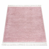 Eoshop Koberec BERBER čtvercový 9000, růžový - střapce, Maroko Shaggy (Velikost: 120x120 cm)
