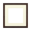 Rámček drevený WR 4405/04 hnedý 20x20 cm PP