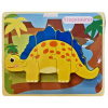 Vkladačka dinosaurus drevená 18x14,5cm 8590331977857 Wiky