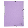 Doska s gumičkou, prešpánová, A4, EXACOMPTA, Aquarel, fialová