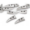 Gombík roh s kovovým vzhľadom 13x33 mm Farba: 1 strieborná