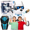 ROBOTICKÝ PSÍK OVLÁDANÝ RC PROGRAMOVATEĽNÝ REAGUJE NA HLASOVÉ PRÍKAZY + DIAĽKOVÝ OVLÁDAČ